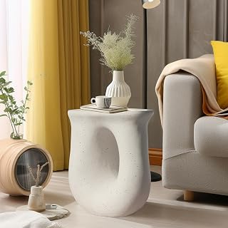 medla Concrete Outdoor Side Table: