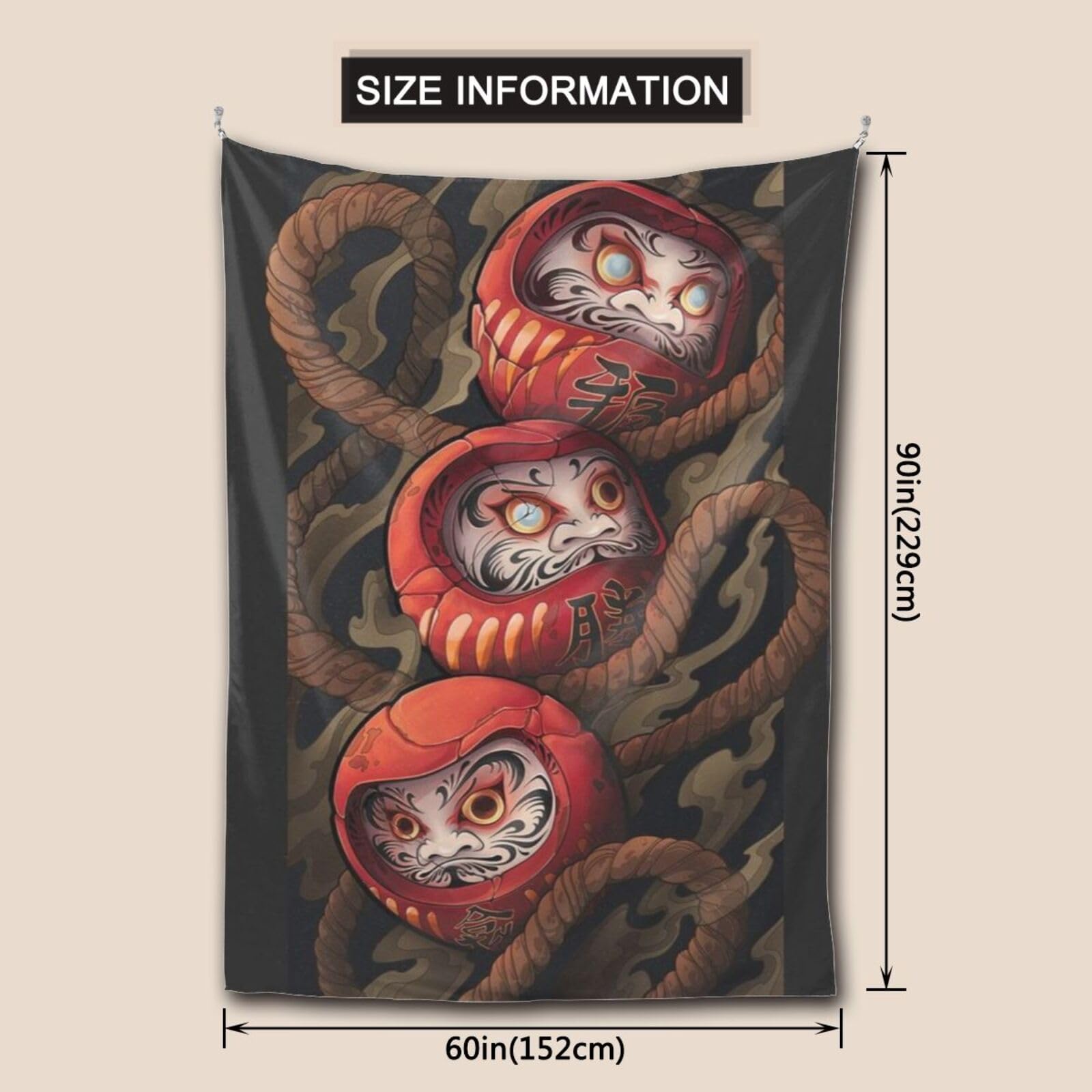 Amazon.co.jp: おしゃれな壁掛け 和柄 達磨 ダルマ えんぎもの