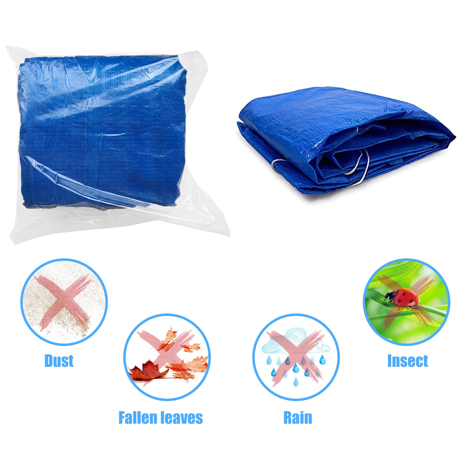 Inflatable Pool Protector Inflatable Pool 120x72 Inch Inflatable Rectangular Pool Cover 10 X 6 Ft ...