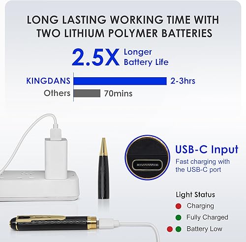 Miniatura 3 de Bolígrafo de cámara oculta de 64 GB 1080P Mini cámara pequeña, batería de 600 mAh, cámara de seguridad para interiores para mayor seguridad.