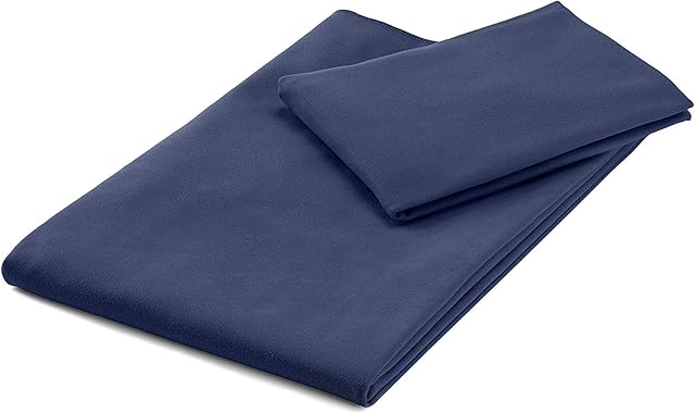Amazon Basics Sports & Travel Microfibre Towel Set, 1 Bath Towel and 1 Hand Towel