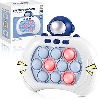 لعبة دفع سريع من ونكا سوبر جوي مع لعبة بوب خفيفة للأطفال والكبار | لعبة فقاعات محمولة باليد للأولاد والبنات 3 4 5 6 7 8