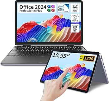 Amazon.co.jp: 2in1 ノートパソコン ピンク10.95インチタッチパネル