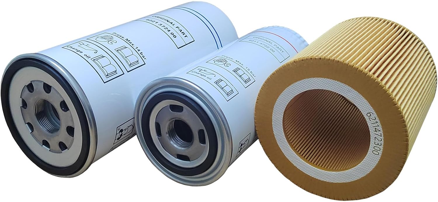 Filter Kit 6221372400 Air/Oil Separator 6211472200 Oil Filter 6211472300 Air Filter Compatible With Air Compressor Filter