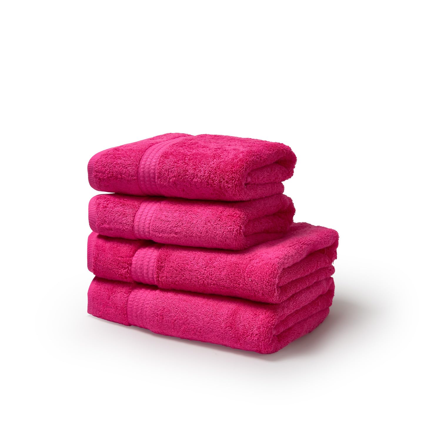 TRAMAS+ Pack 4 Toallas 100% Algodón 700 gr, Lavabo y Ducha