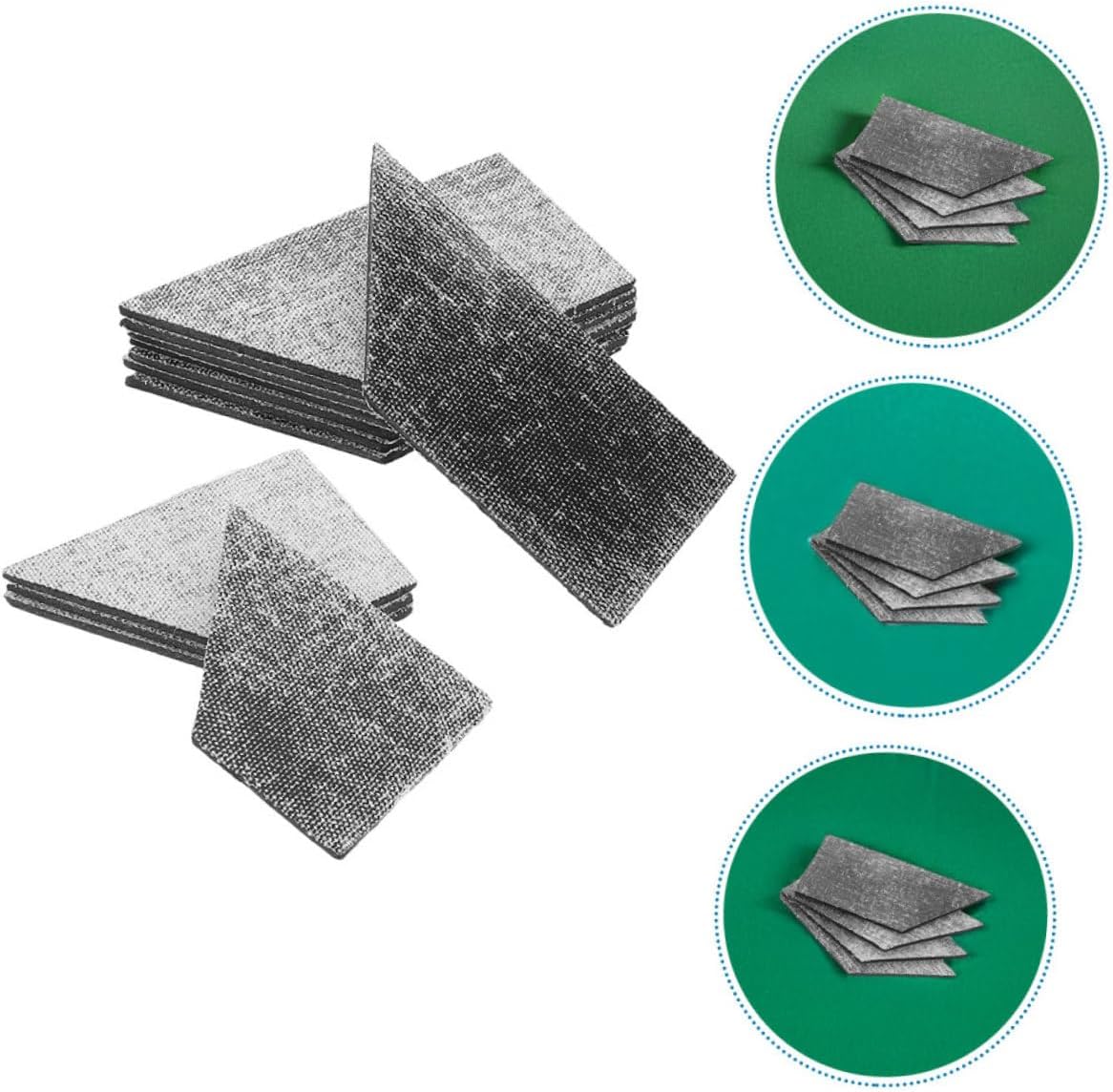 Yardwe 24pcs Billiard Table Cushion Bumpers Durable Rubber Facing Accessories for Pool Table Pocket Protection Easy Installation Improves Playing Experience