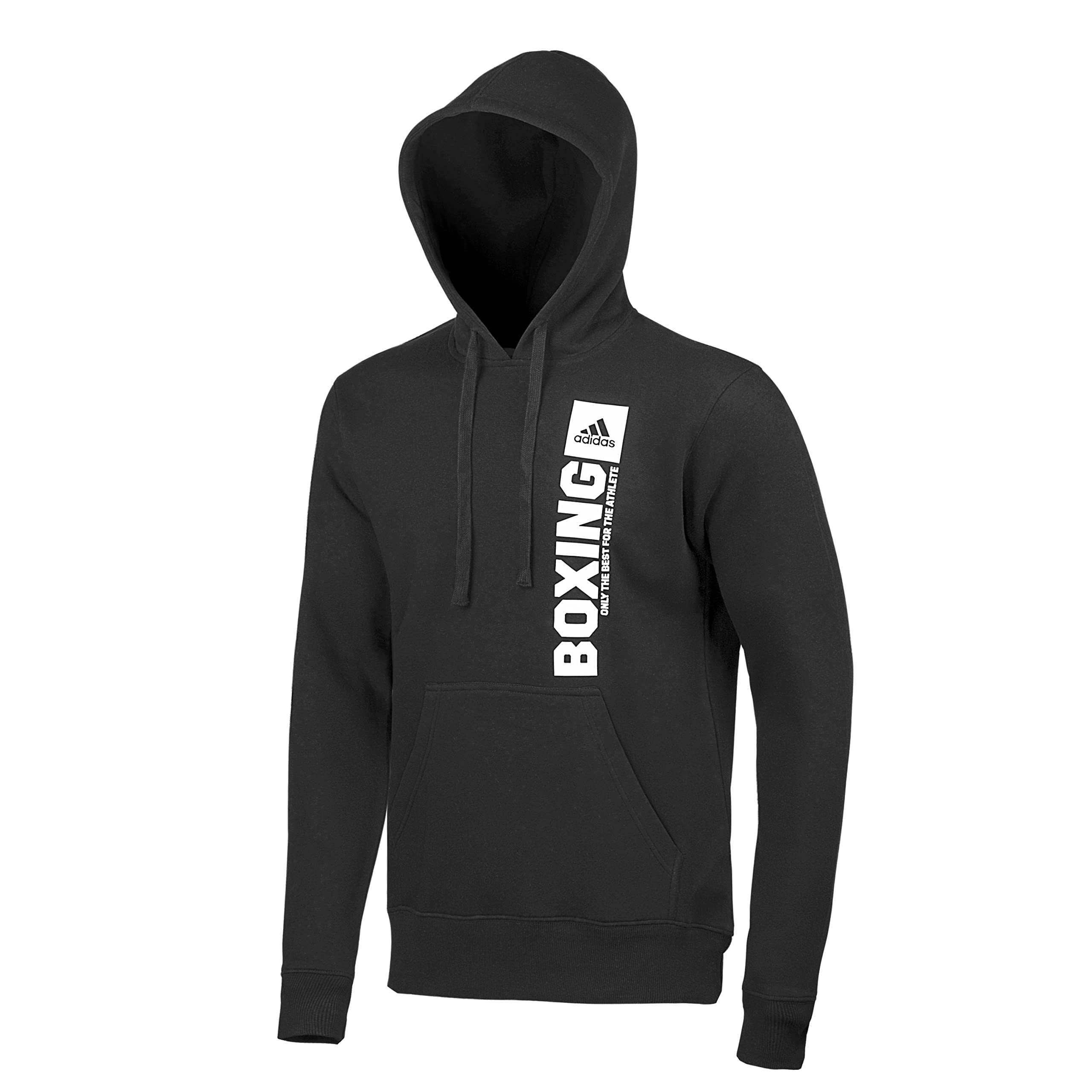 adidas Kapuzenpullover Community Vertical Boxing, Schwarz/Weiß, XXL