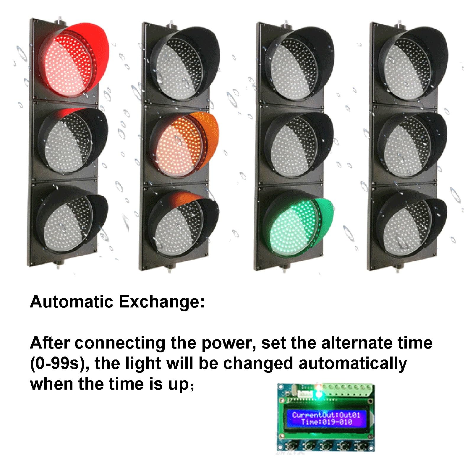 赤信号様用 Amazon.co.jp: 12 インチ (300mm) 信号機 赤/黄/緑、交通停止灯 産業用