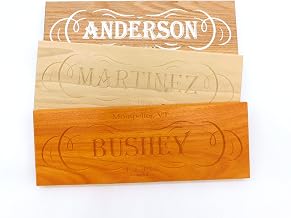 Personalised Vintage Family Name Sign (Jatoba/Brazilian Cherry)