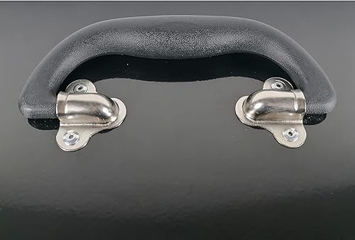 Miniatura 5 de Caja de herramientas portátil de acero resistente de 16" calibre 18 con pestillo de metal y mango negro