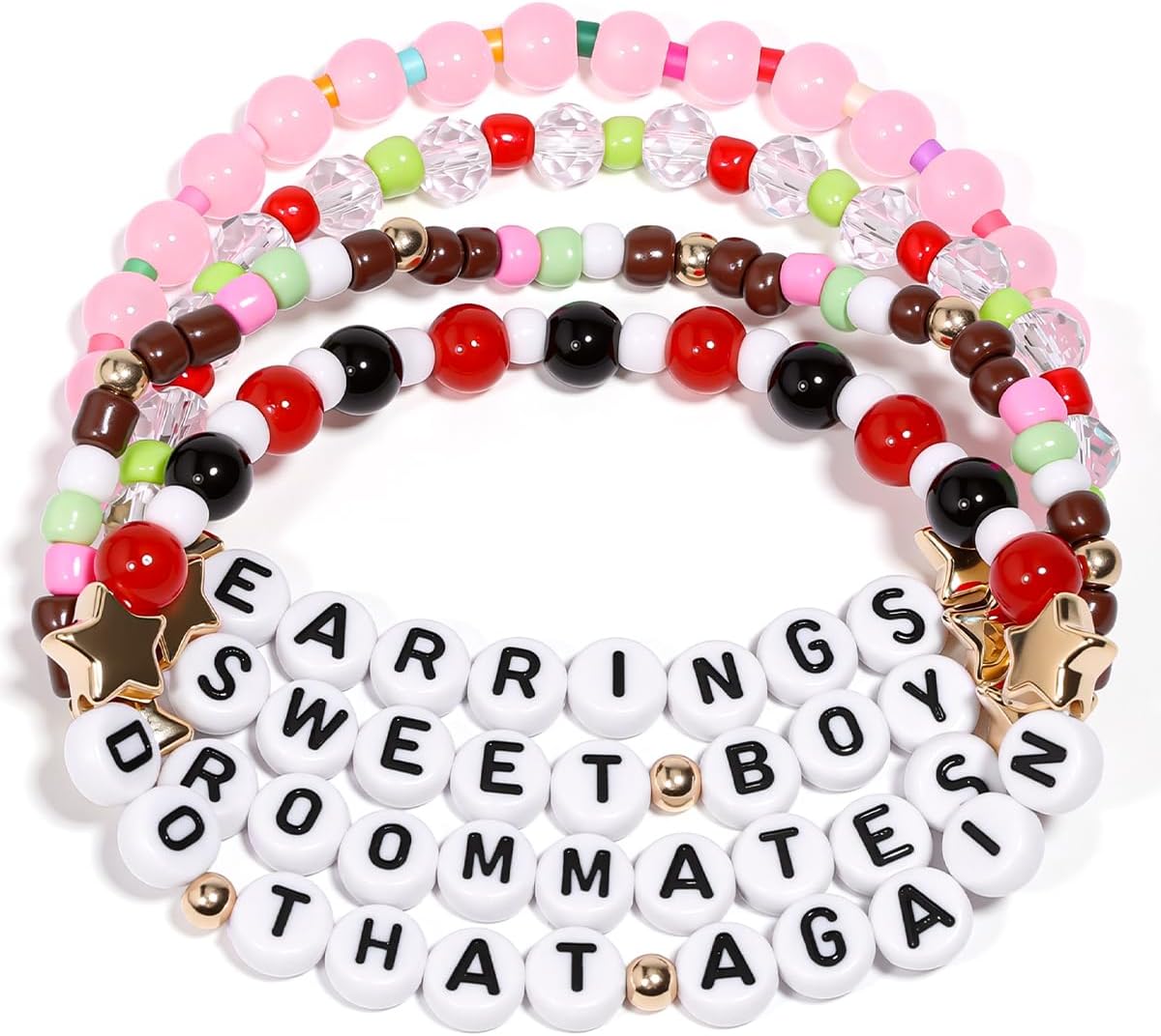 AICase for Malcolm Todd Merch Gifts Inspired Bracelets 4 Pcs Stackable