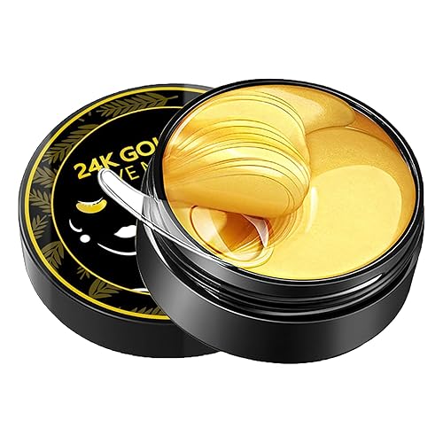 Miniatura 7 de MIELIKKI 60 parches para debajo de los ojos, máscaras de ojos de oro de 24 quilates, almohadillas de gel para ojos antienvejecimiento, tratamiento