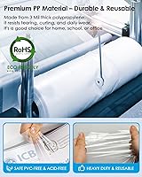 Vista 4 de KTRIO - Protectores de hojas de 8.5 x 11 pulgadas, protector de página transparente para carpeta de 3 anillos, fundas de plástico para carpetas