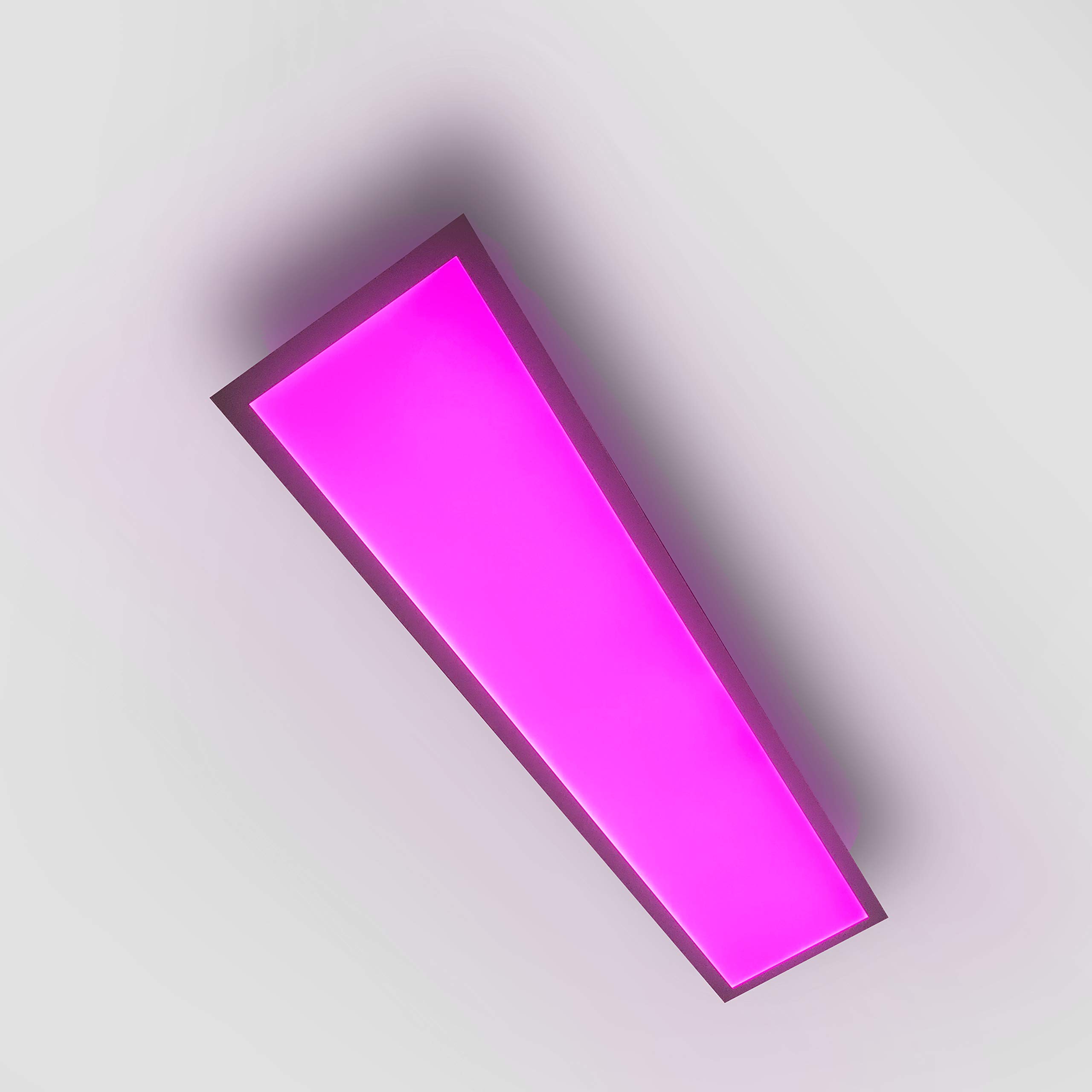 LIGHTEU®, RGB+CCT LED Panel 120x30cm 36W 24V RGB+2700-6000K Farbe und Farbtemperatur verstellbar mit Netzteil Milight 4-zone Fernbedienung FUT092 und Empfänger FUT045, deckenleuchte