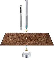 Vista 5 de uxcell 100 juegos de remaches de cuero, remaches de doble tapa de 0.315 pulgadas, remaches de metal de 0.315 pulgadas de altura, remaches