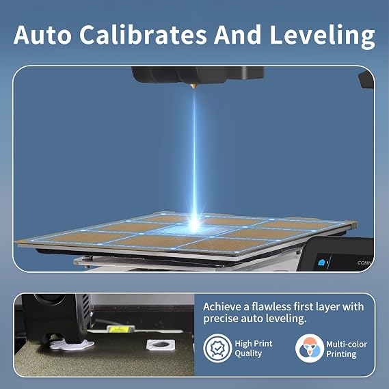 MALYAN M200 Ultra Mini 3D Printer, Max 600mm/s High Speed Printing, Klipper Firmware & Full-Auto Leveling & Smart Vibration Compensation with Camera for Monitoring, Print Size 180x180x180mm