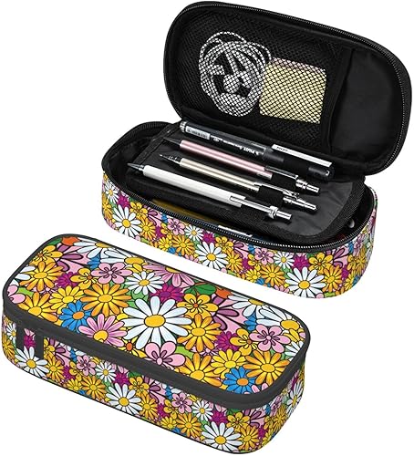 Miniatura 19 de Estuche de lápices de piña tropical colorido de gran capacidad, bolsa de almacenamiento para lápices, bolsas de papelería con cremallera, soporte