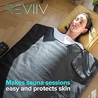 Vista 5 de Toalla de Inserción para Manta de Sauna - Pack de 2 Toallas Suave de Algodón Blanco Acolchado - Cómodas y Fáciles Sesiones en Casa con Limpieza