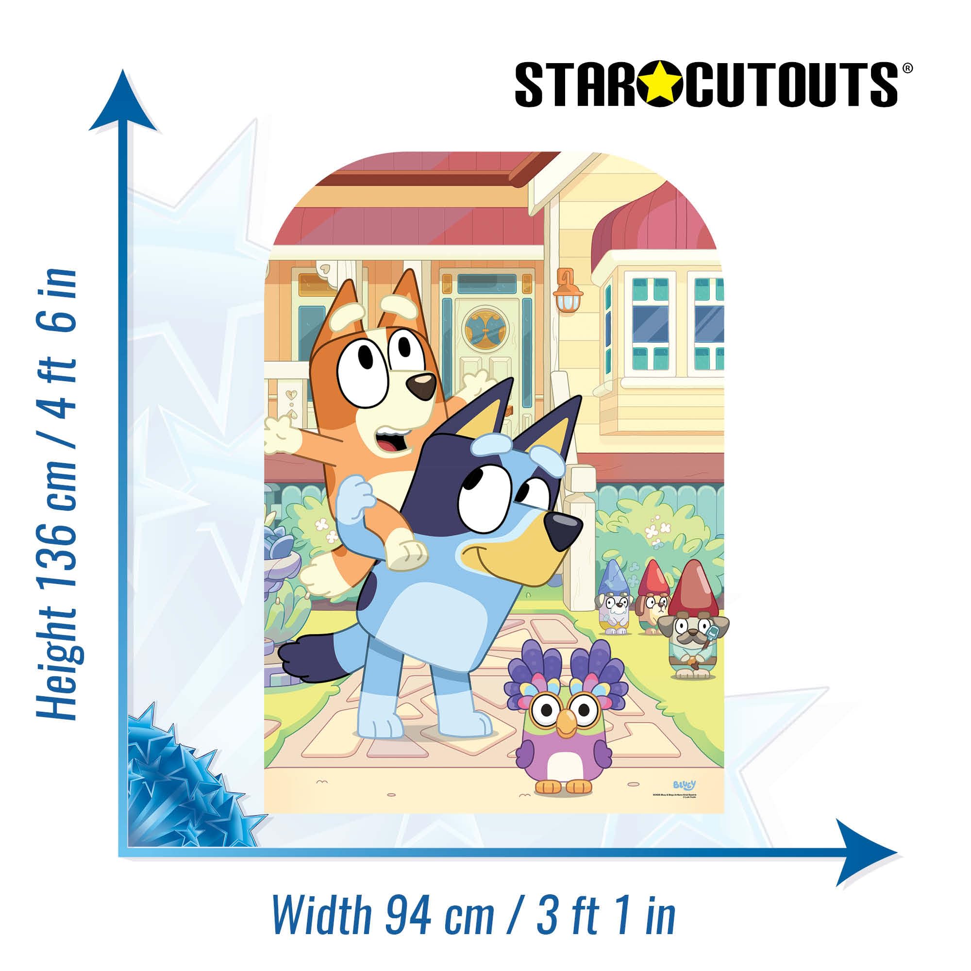 Amazon.com: Star Cutouts SC4535 Bluey and Bingo at Home Child