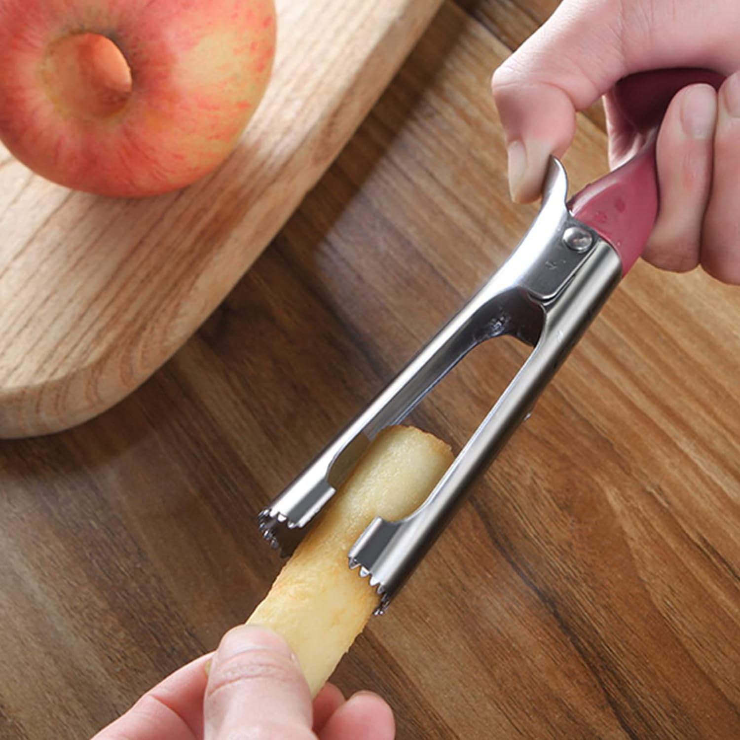 Togli Torsolo Per Mele In Acciaio Inox – 18x2,1 Cm, Lama Seghettata, Pratico E Versatile, Adatto Anche A Pere E Olive