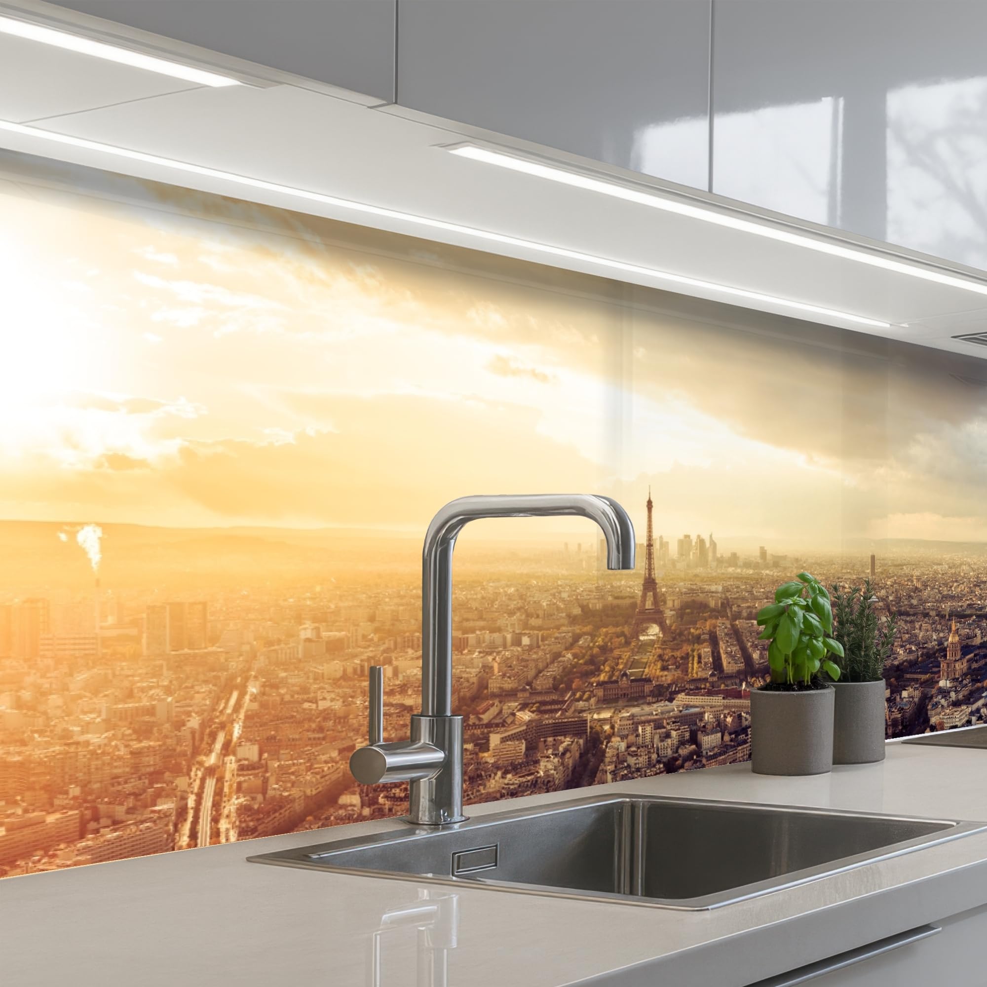 KitchenYeah© Splashback for Kitchen self-Adhesive Sink Splash Splatter