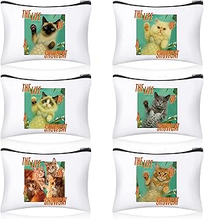 Showcat - Juego de 6 bolsas de maquillaje, di...