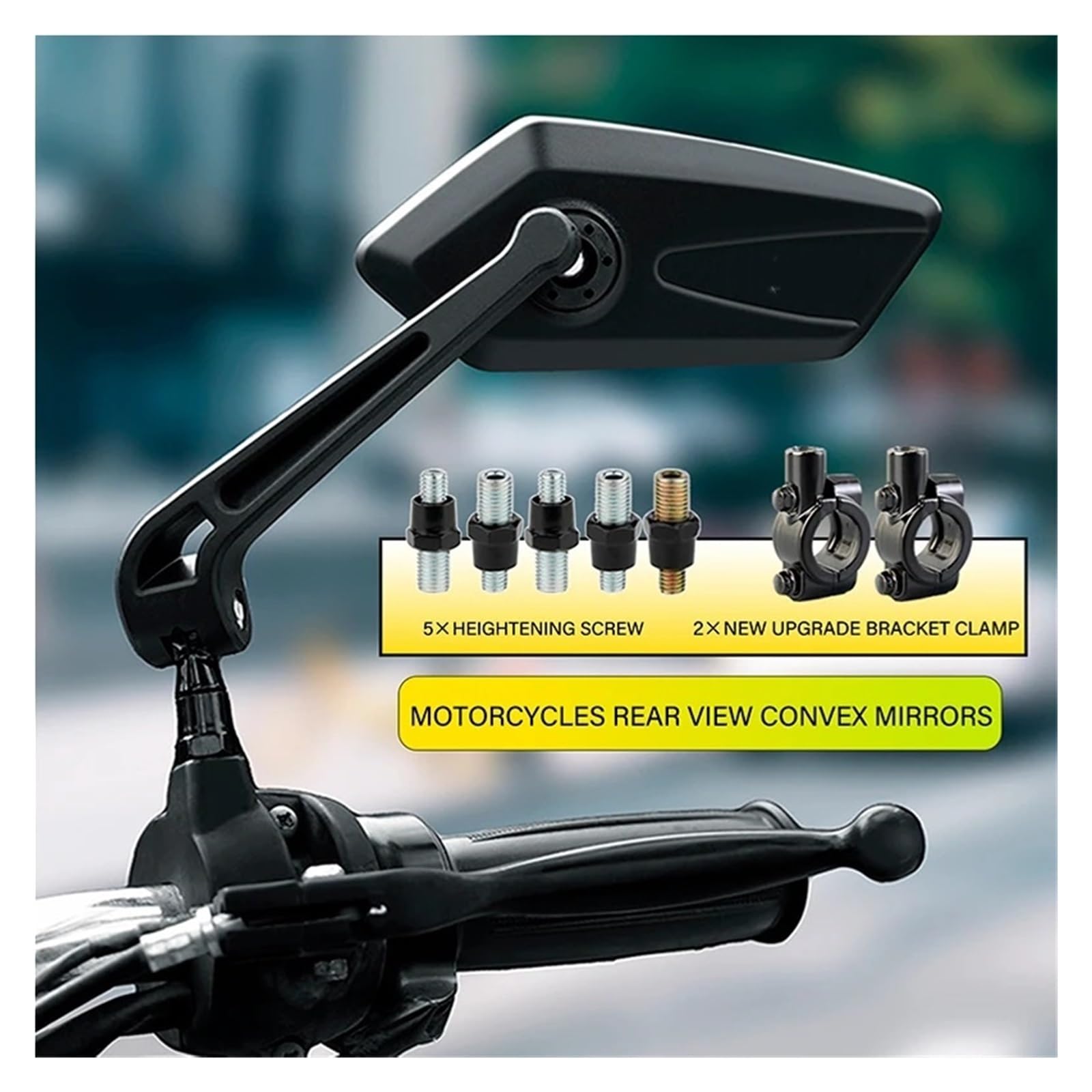 Moto Lusterko końcówkowe kierownicy Motocyklowa k Pasuje Do Kawasaki Z Z400 Z900 Z800 Z750 Z650 Z300 Z1000SX Regulowane Lusterko Wsteczne Boczne Motocyklowe Lusterka Wsteczne