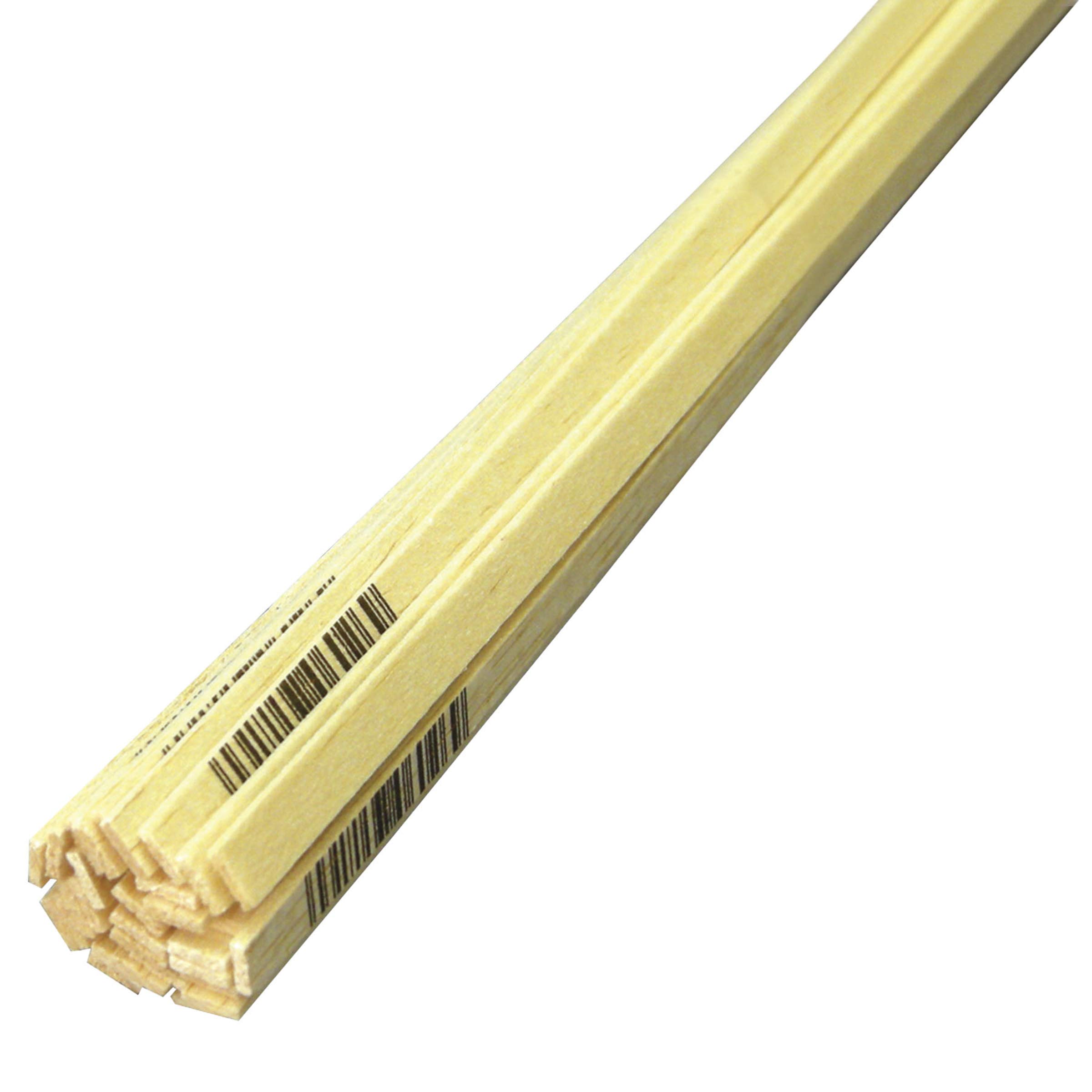 SAUNDERS MIDWEST .0625" x .25" x 36" Balsawood Multicolor