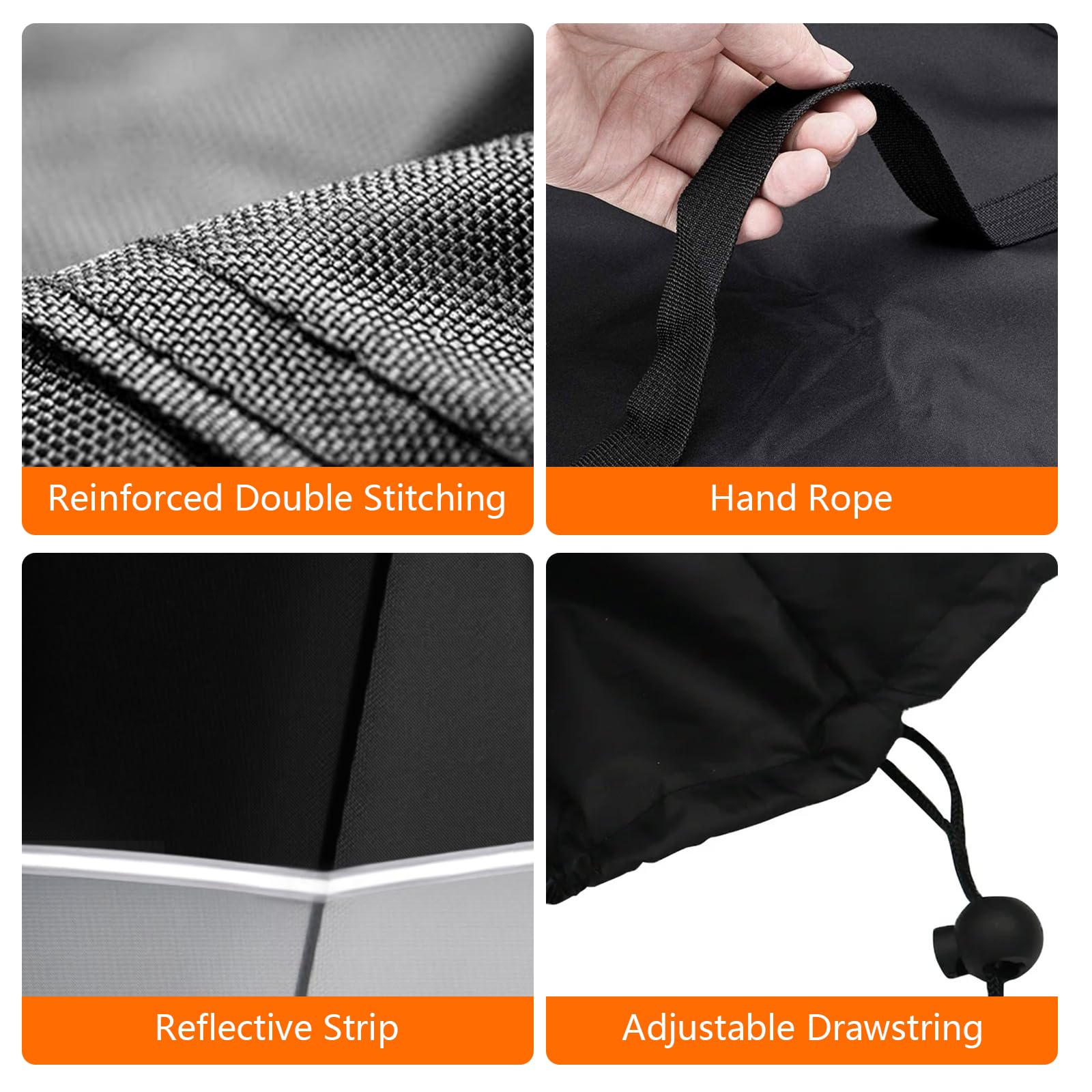 Housse de protection pour scooter électrique - Tissu Oxford 600D robuste - Imperméable - Protection contre les intempéries - Pour scooter électrique de 500 à 2000 W - Ajustement universel