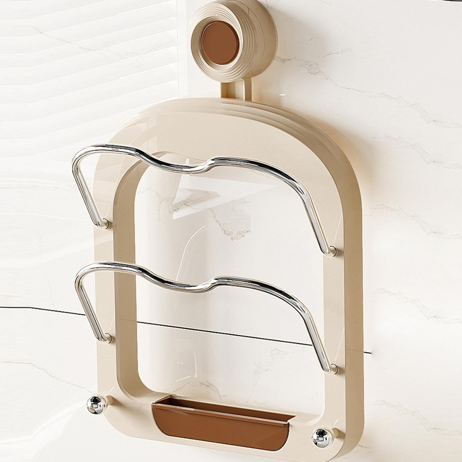 Support De Couvercle De Pot Mural Suspendu, Support De Couvercle De Casserole, Support De Rangement De Cuisine En Plastique, Organisateur De Cuisine 1/2/12 Pièces