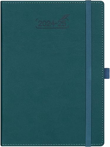 BEZEND Agenda 2025 Starts from Now, 18 meses (julio 24-diciembre 25) [verde oscuro] 5.8 x 8.5 pulgadas, planificador de año académico, calendario
