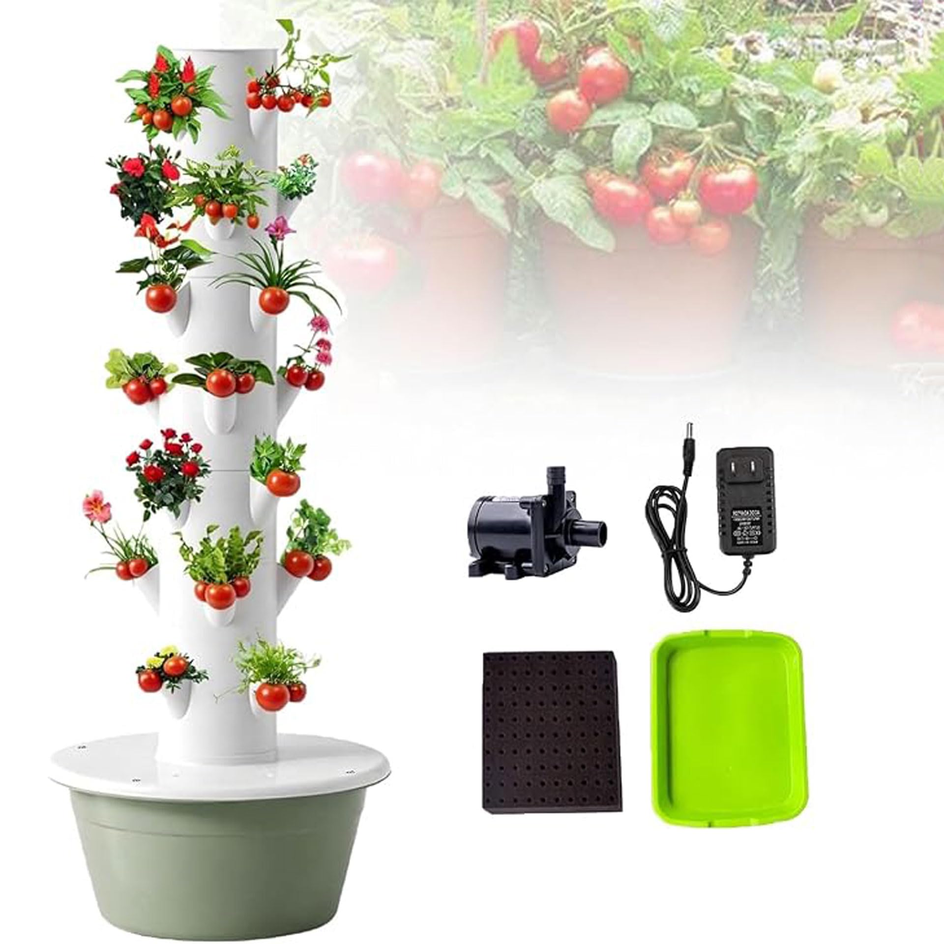 Sghjuy Hydroponics Growing System Tower Standard, 7-layer