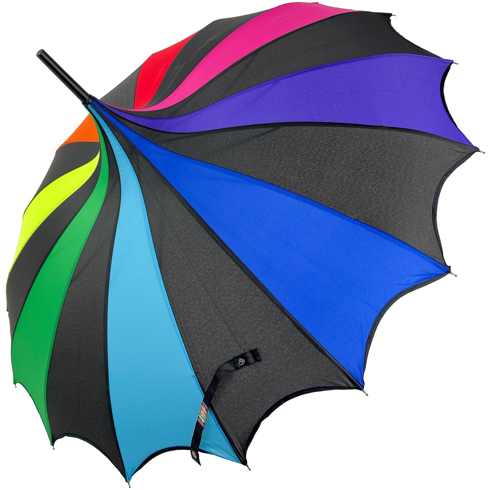 Soake Boutique Scalloped Pagoda Umbrella - Rainbow