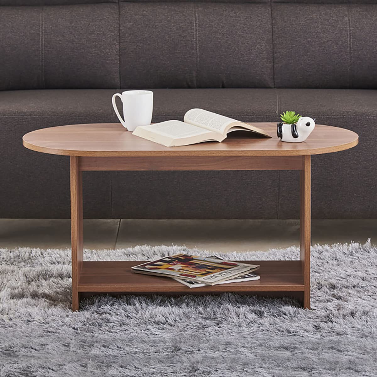 Home Centre Wood Helios Lewis Coffee Table - Brown-image-39