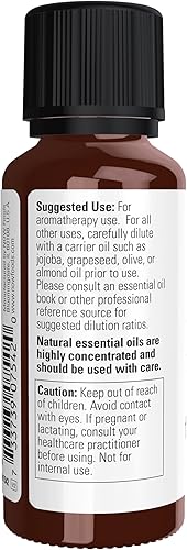 Miniatura 3 de NOW Aceites esenciales, aceite de incienso, aroma centrado de aromaterapia, destilado al vapor, 100% puro, vegano, tapa resistente a los niños, 1