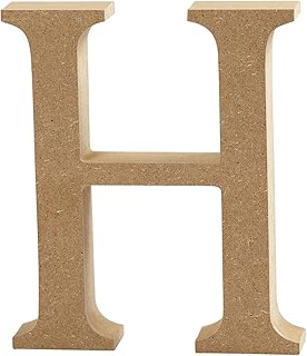 Letter, H: 8 cm, MDF, H, 1pc