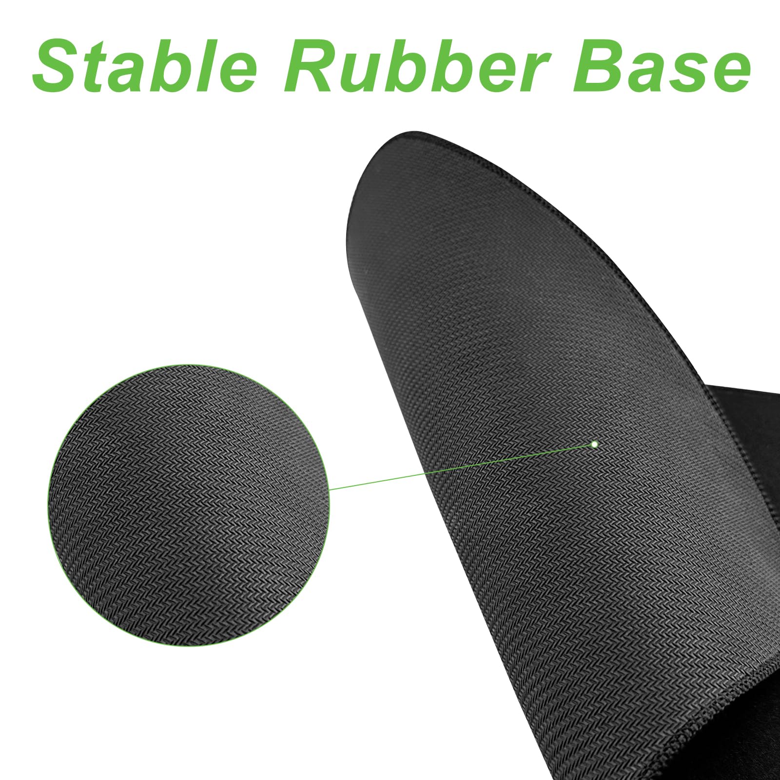 4 Piezas Alfombrilla Ratón, 260x210mm Mouse Pad Gaming con Base Goma Antideslizante, Alfombrilla Antideslizante, Superficie Impermeable, Bordes Cosidos, Seguimiento Suave y Preciso (Negro)