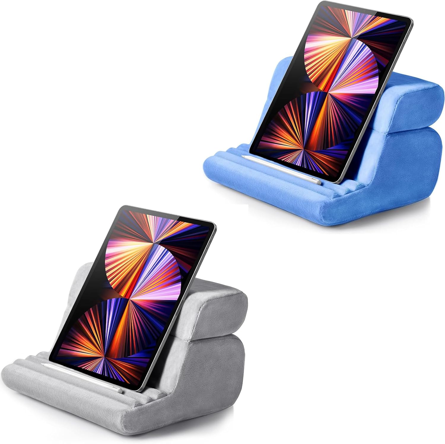 UGREEN Tablet Pillow Stand Grey Bundle with Tablet Pillow Blue