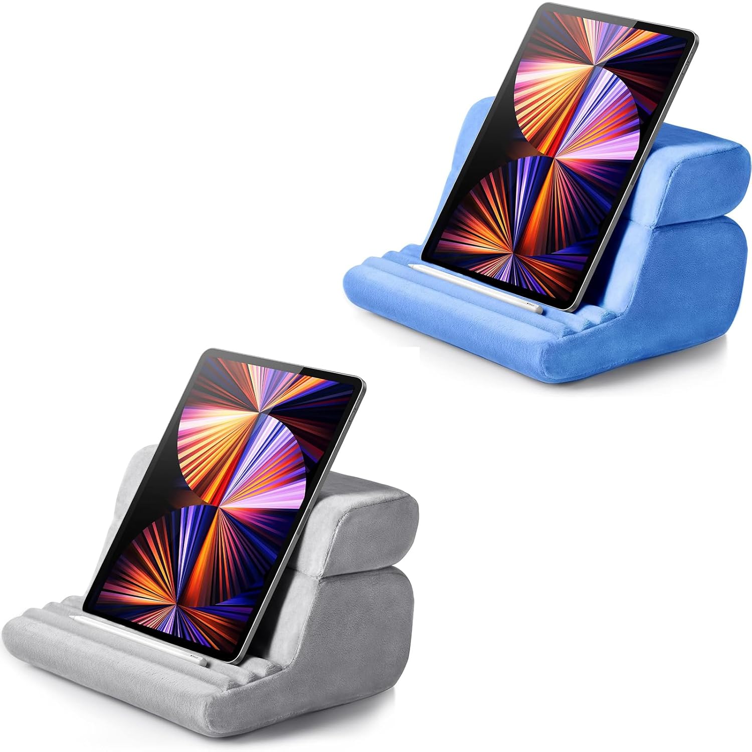 UGREEN Tablet Pillow Stand Grey Bundle with Tablet Pillow Blue