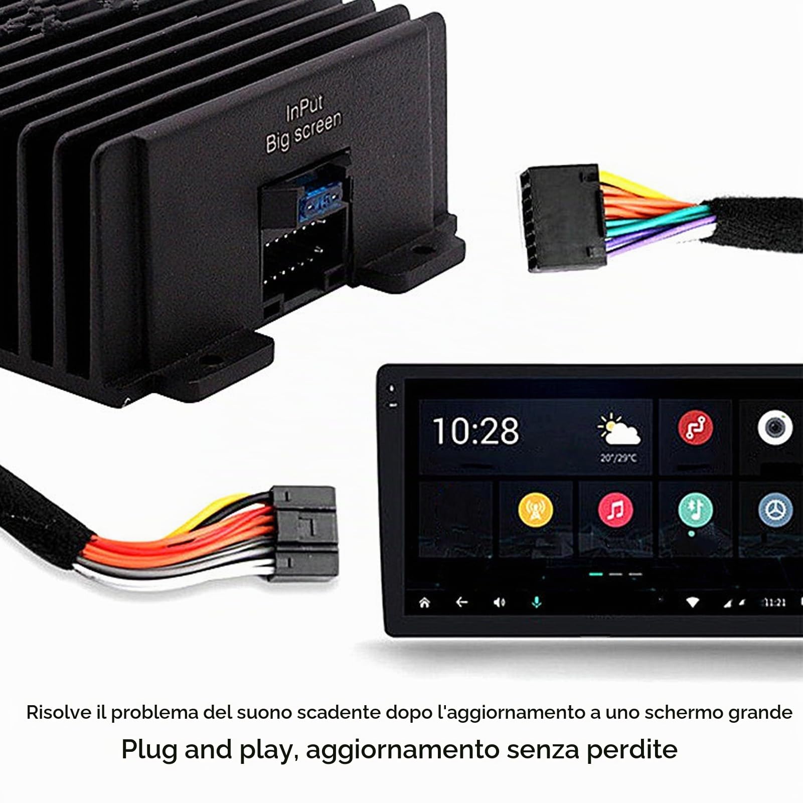 Amplificatore di per Auto A 4 Amplificatore B Classe A per Large Screen con Tecnologia DSP in Lega in Lega di Alluminio