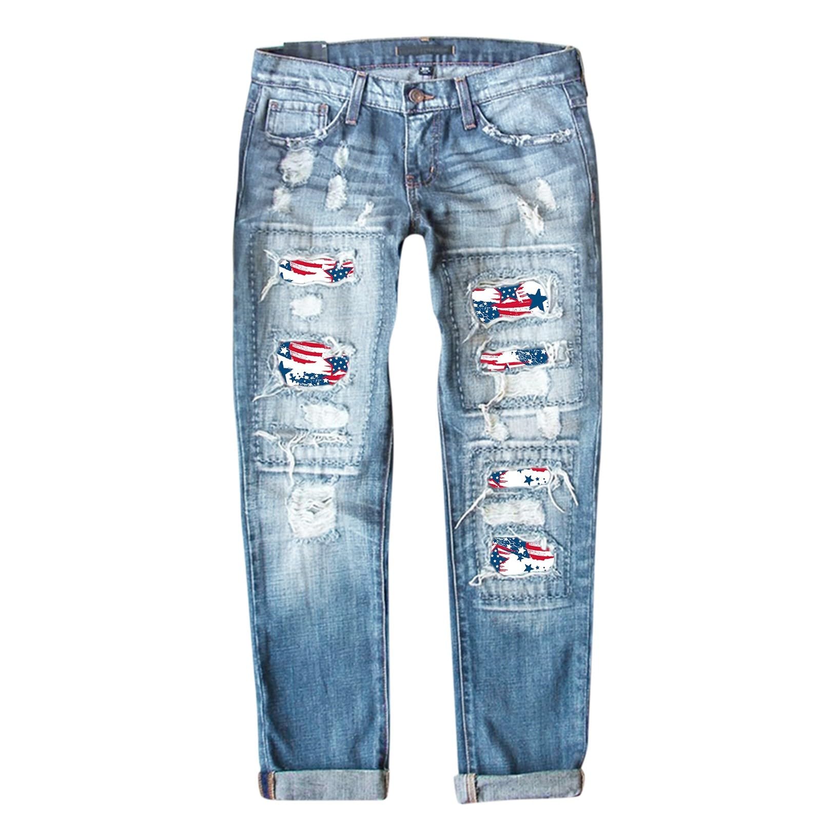 Jeans para Mujer Ajuste Regular Clsico Pantalones CasualesvaquerosCorte Entallado