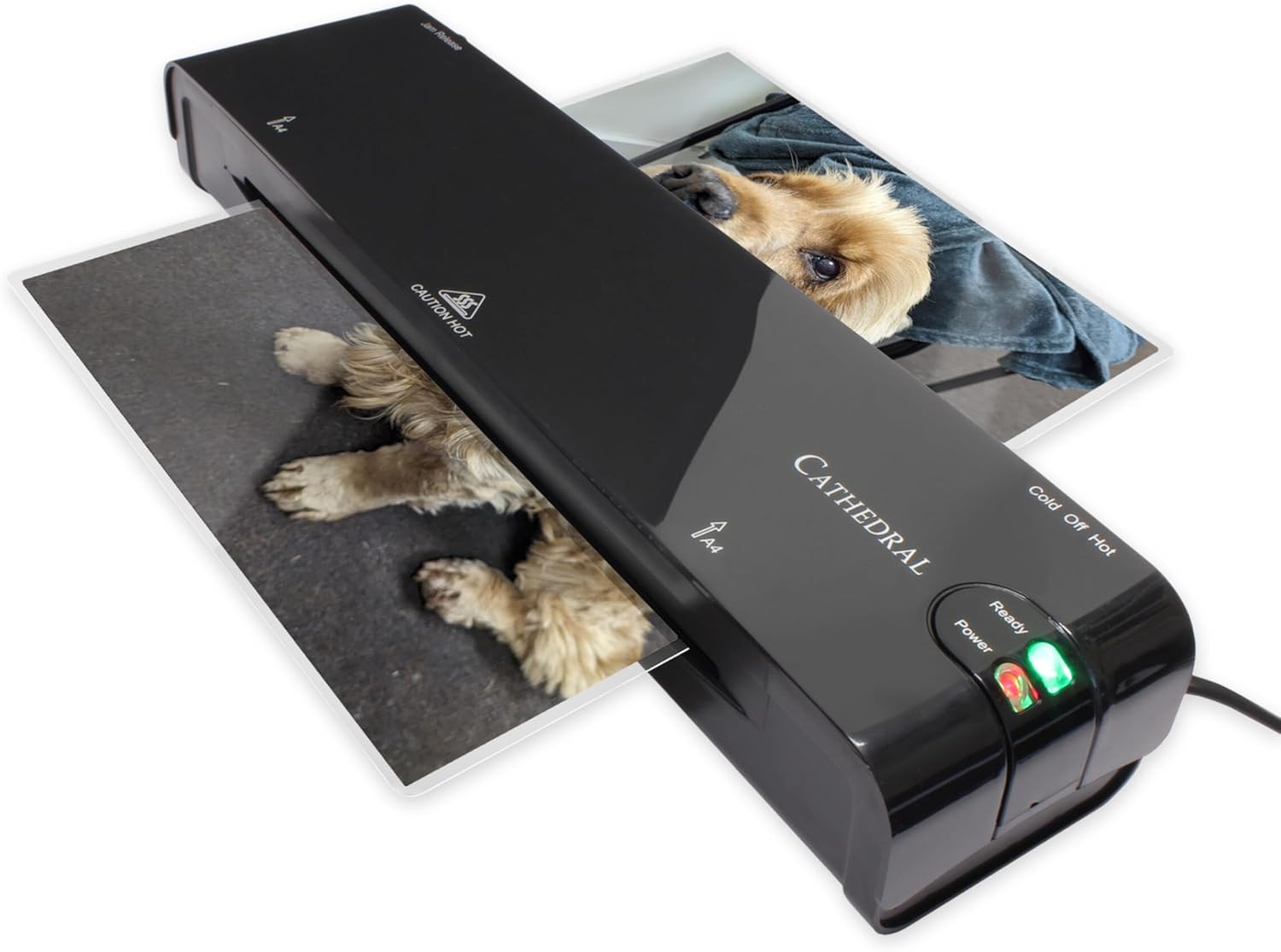 Cathedral Products A4 Laminator - with Fast Warm Up & Jam Release - Black