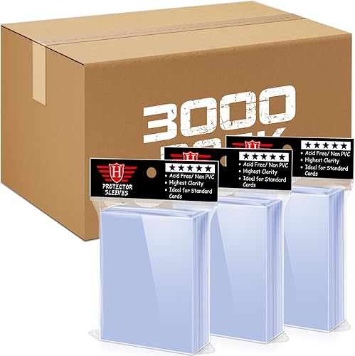 Miniatura 14 de 1200 fundas transparentes para tarjetas intercambiables, fundas de plástico suave para tarjetas de béisbol, tarjetas deportivas, tarjetas de juego