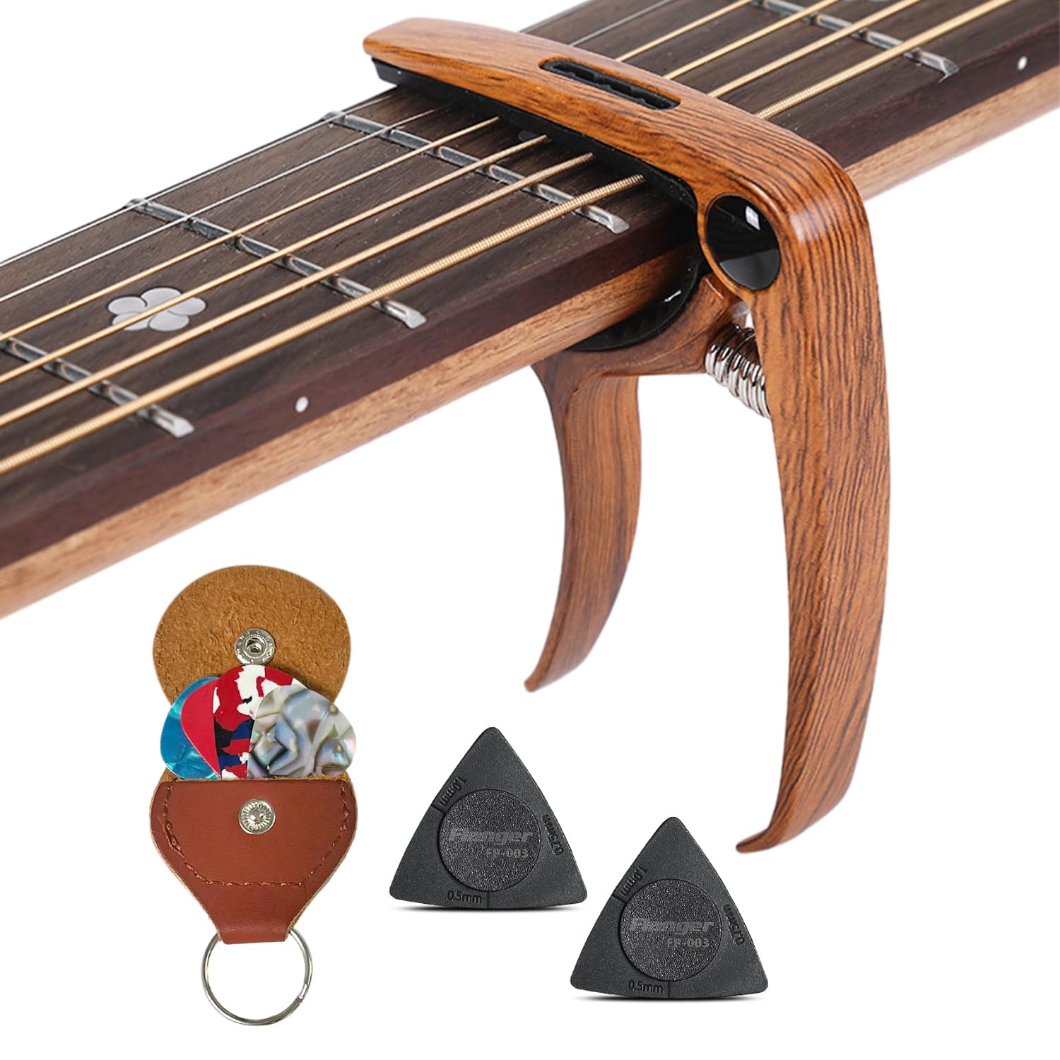 MOC Capodastre De Guitare Extrêmement Robuste Pour Guitare Folk Guitare Acoustique, Guitare De Concert électrique, Banjo Et Ukulélé Facile à Utiliser