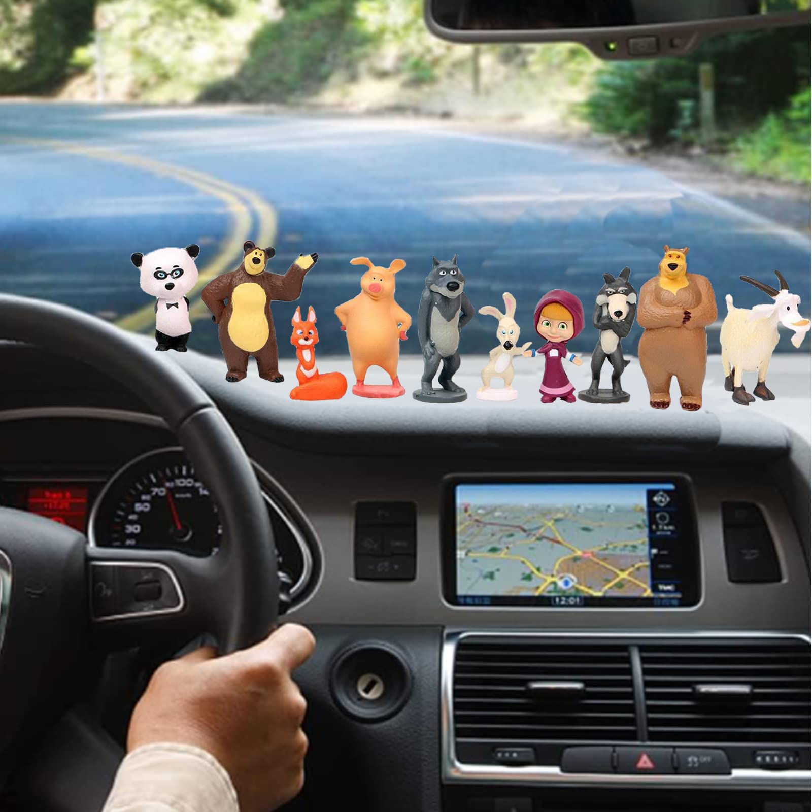 Decorazioni Torta Compleanno Auto - Set 10 Figure Per Tema Automobilistico - Foto 12