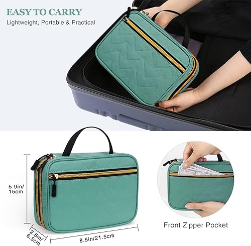 Miniatura 2 de FYY Organizador electrónico, bolsa organizadora de cables portátil, accesorios de viaje, bolsa de transporte impermeable, doble capa, bolsa de