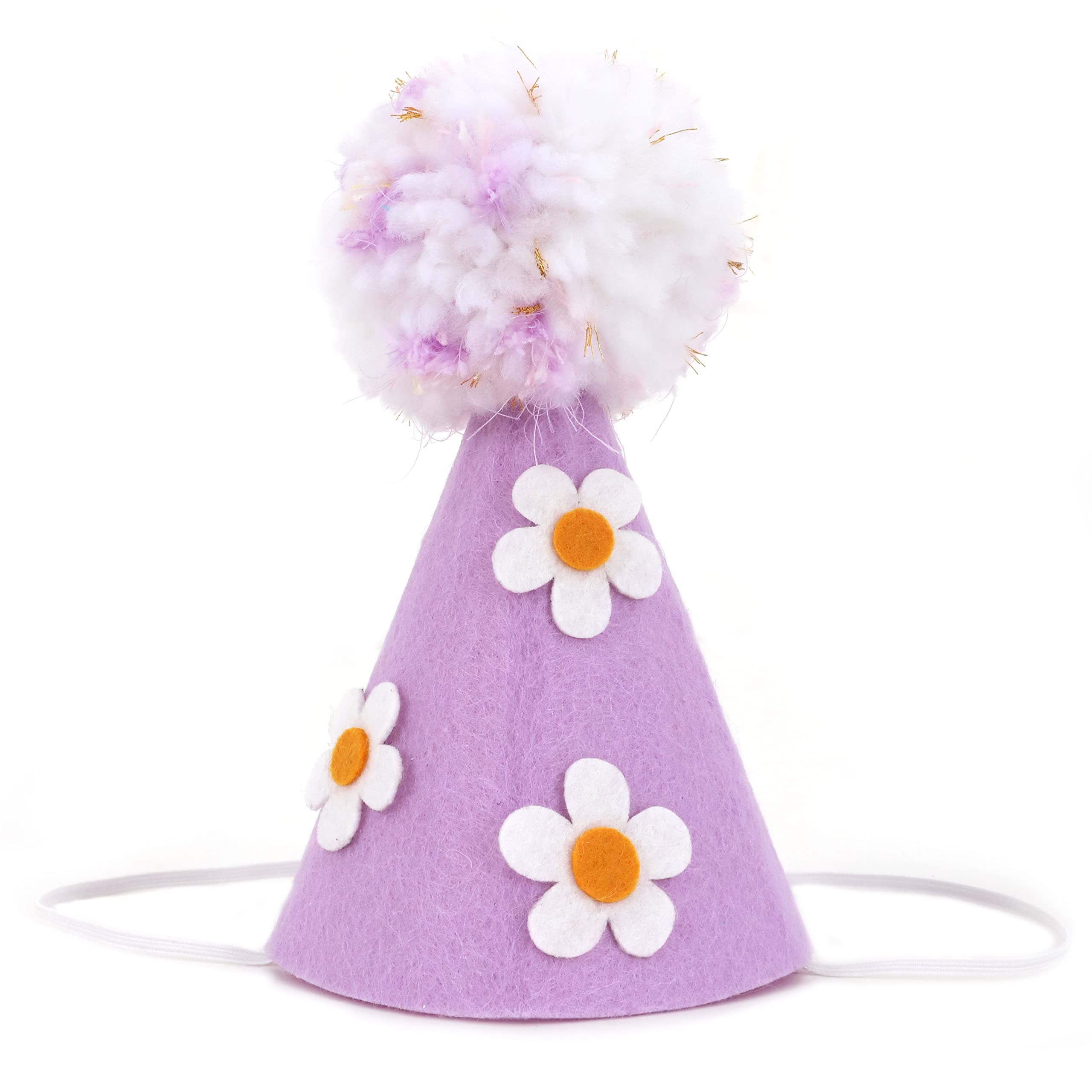 WAOUH Birthday Hat for Baby - Daisy Mini Cone Hat, Party Hats for boho babe.