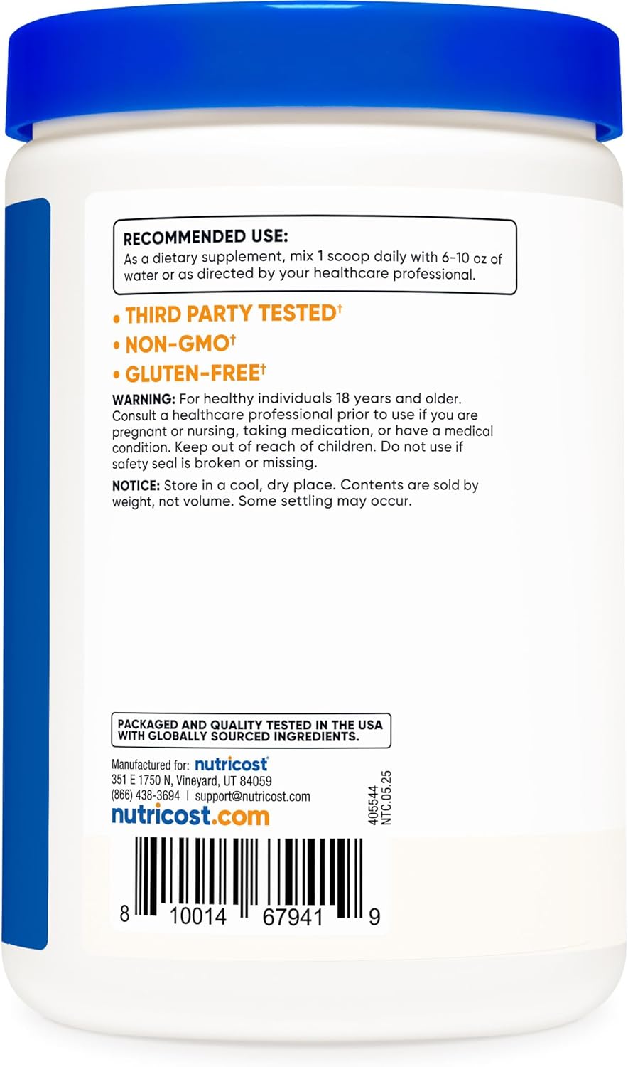 Nutricost Magnesium Citrate Powder (Unflavored, 500 Gram) (Pack of 2)
