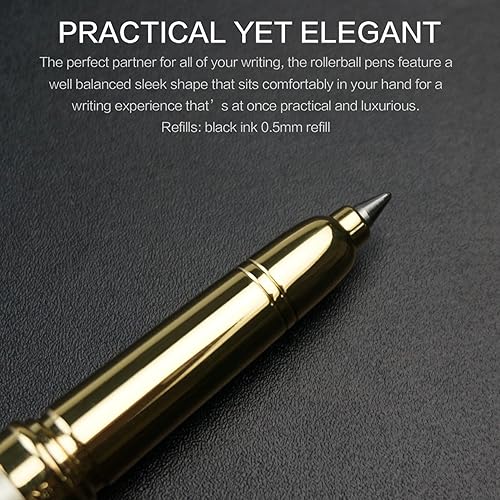 Miniatura 3 de STONEGO CHANNEWER - Bolígrafo de metal para escritura suave, repuestos reemplazables para hombres, mujeres, oficina, negocios, bolígrafos metálicos