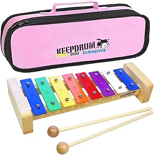 Keepdrum KGS Pro - Carillón infantil con funda, color rosa